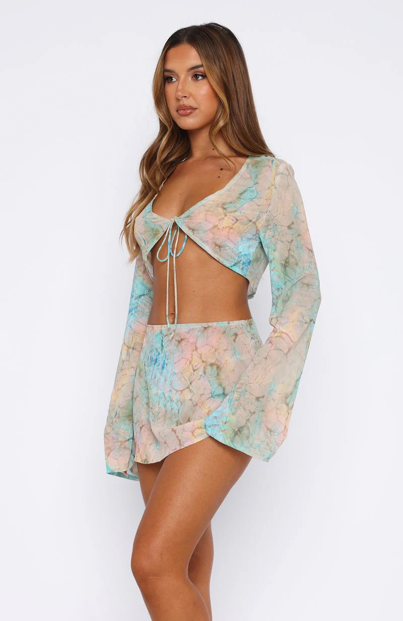 Aura Wave Mini Skirt Seaside Mottle - Image 3