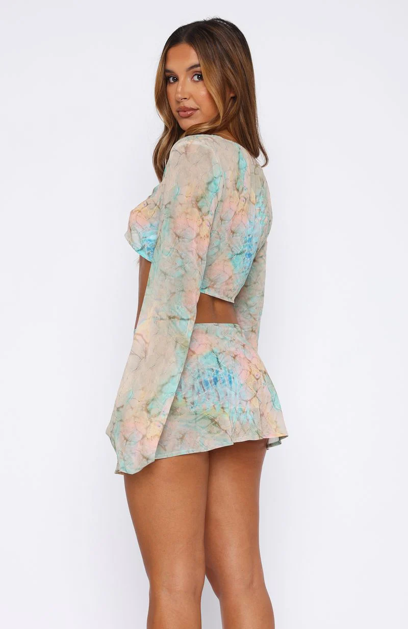 Aura Wave Mini Skirt Seaside Mottle - Image 4