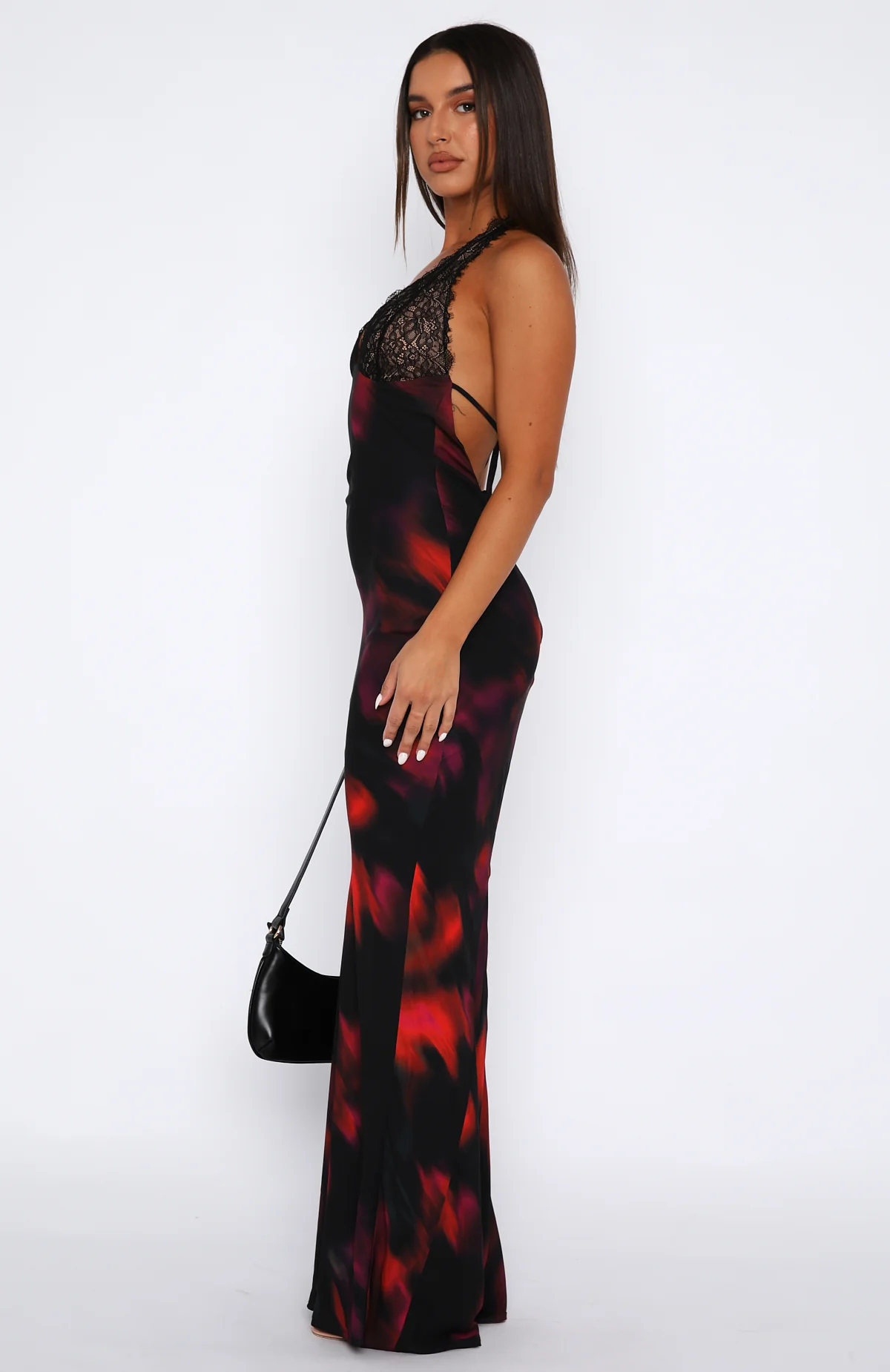 Beyond The Stars Maxi Dress Sangria Floral - Image 3