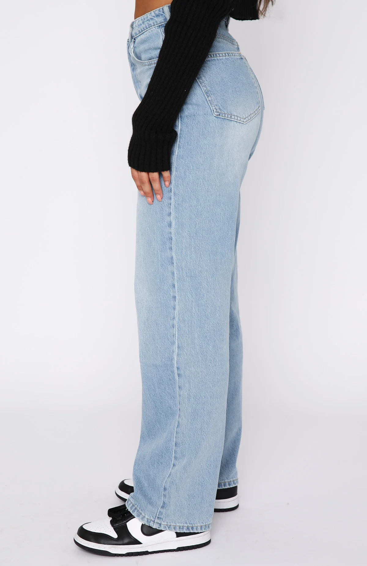 One Call Away High Rise Straight Leg Jeans Vintage Mid Blue - Image 3