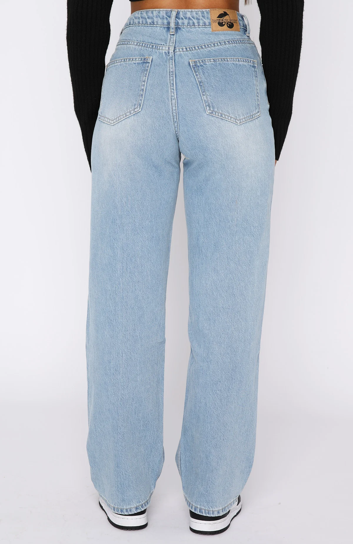 One Call Away High Rise Straight Leg Jeans Vintage Mid Blue - Image 4