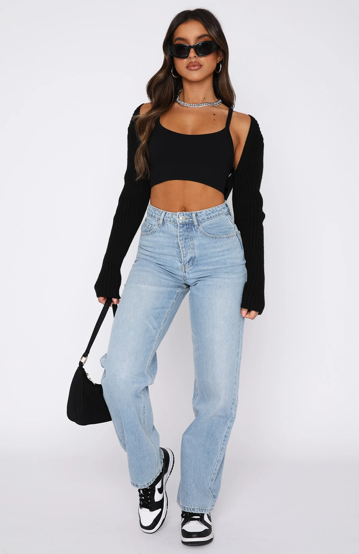 One Call Away High Rise Straight Leg Jeans Vintage Mid Blue - Image 5