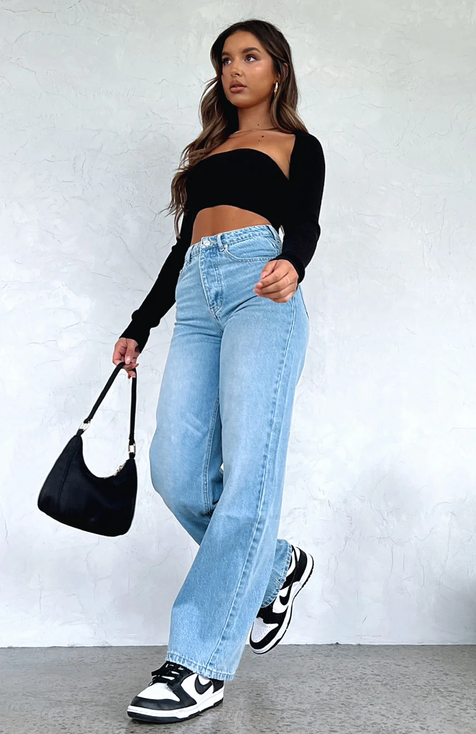One Call Away High Rise Straight Leg Jeans Vintage Mid Blue - Image 6