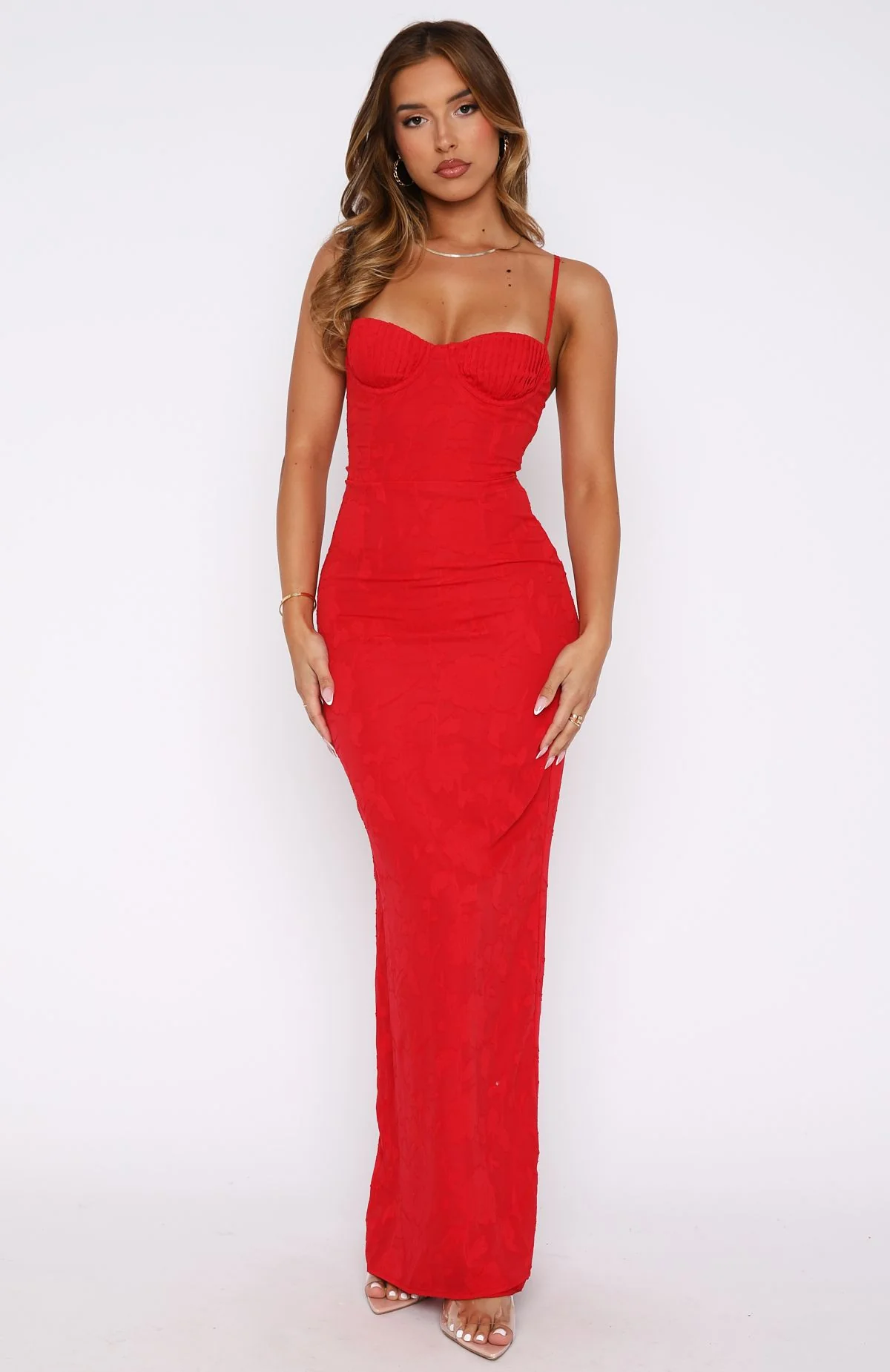 Poppy Dream Maxi Dress Red - Image 3