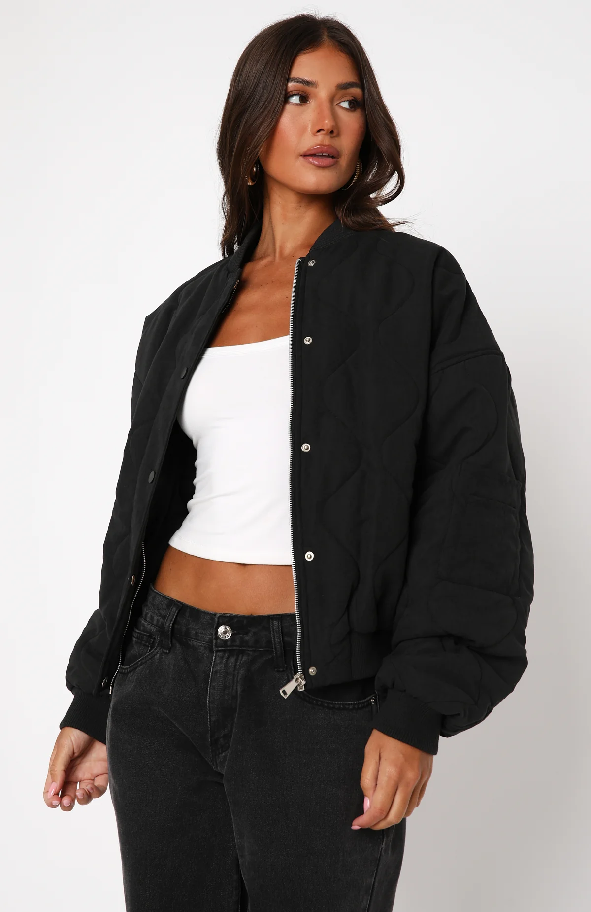 Soft Love Bomber Jacket Black - Image 3