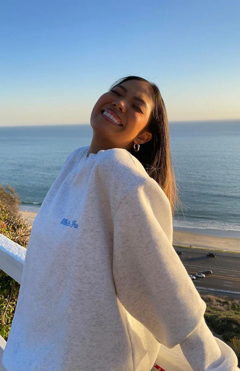 Steal Your Heart Oversized Sweater Grey Marle - Image 8